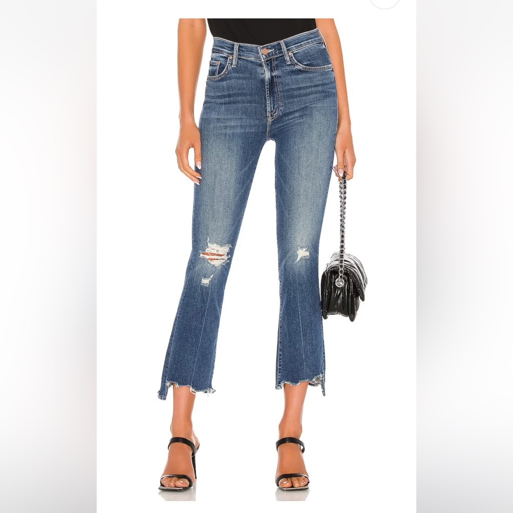 MOTHER Blue Ankle & Cropped Jeans